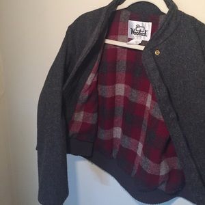 Vintage Wool Bomber Jacket